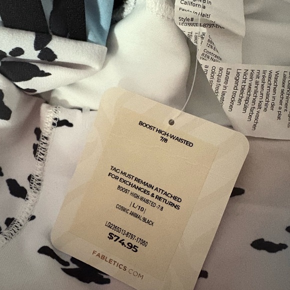 Fabletics Monochrome Patterned PowerHold Leggings - Picture 9 of 11